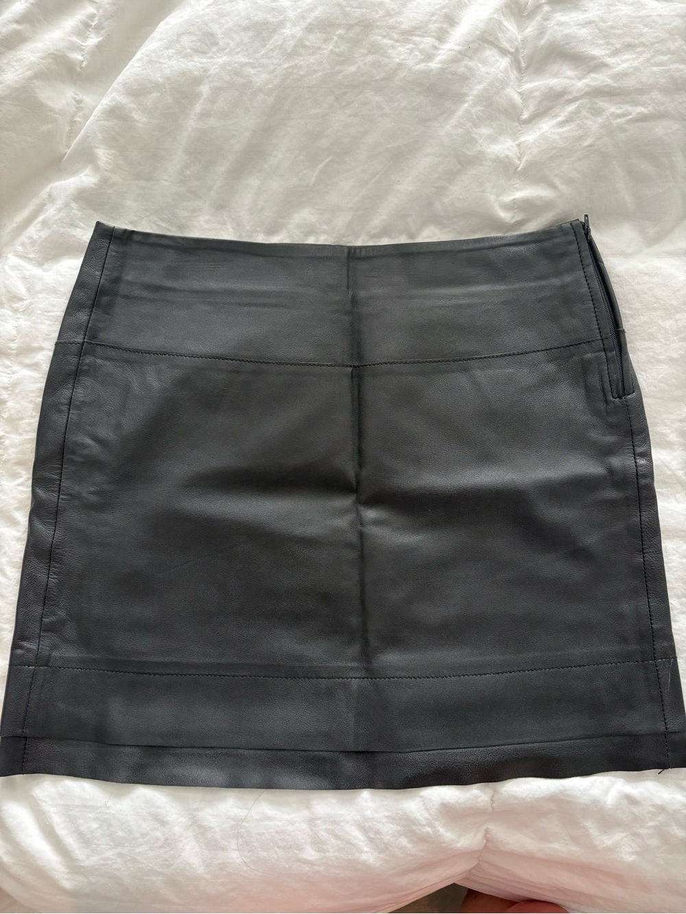 Mexc Black Leather Mini Skirt